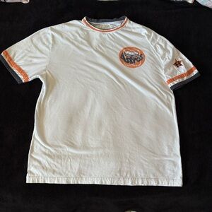 Houston Astros x Red X Jacket retro logo white ringer sleeves tee size men’s XXL